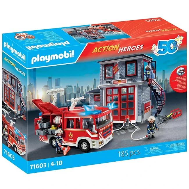 PLAYMOBIL City Action 71195 Elicottero Dei Vigili Del Fuoco