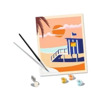 Ravensburger CreArt Serie Trend C - Cottage sulla Spiaggia