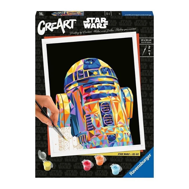 Ravensburger CreArt Serie Trend C - Polygon Star Wars R2-D2