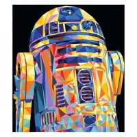 Ravensburger CreArt Serie Trend C - Polygon Star Wars R2-D2