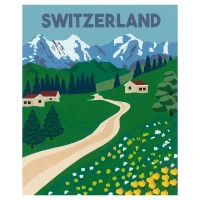 Ravensburger CreArt Serie Trend C - Svizzera, Regione Jungfrau