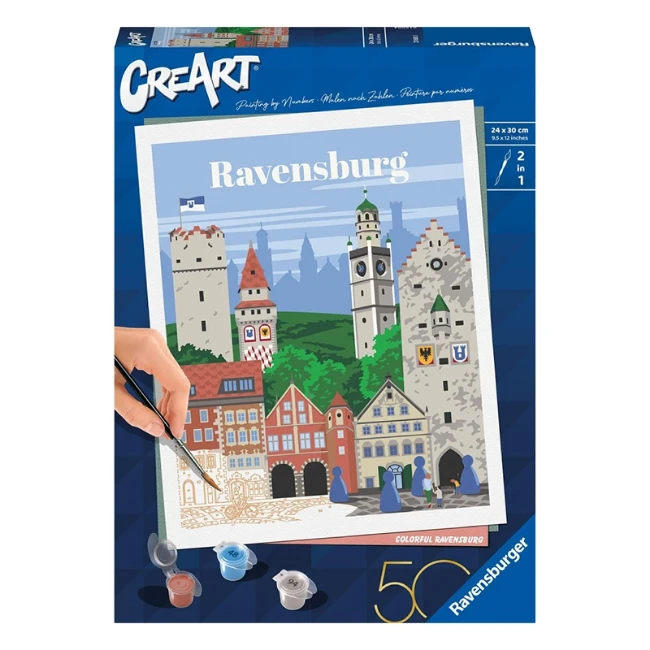 Ravensburger CreArt Serie Trend C - Versione Anniversario: Città di Ravensburg