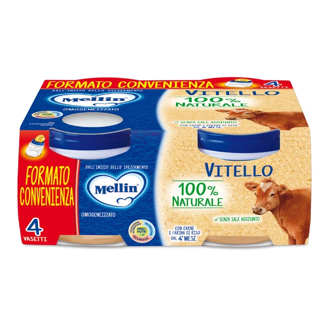 Mellin Omogeneizzato Vitello 4pz x 80g