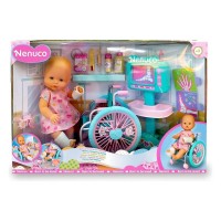 Nenuco Emergency Doctor Bambola 35 cm con Sedia a Rotelle