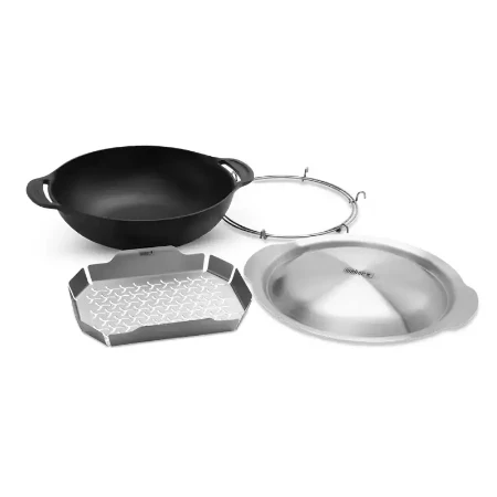 Wok con cestello di cottura a vapore WEBER CRAFTED