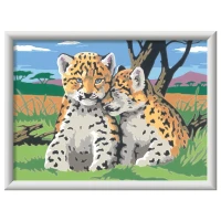 Ravensburger CreArt Serie D Classic - Cuccioli di Leopardo