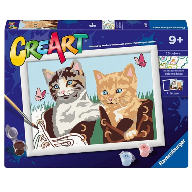Ravensburger CreArt Serie D Classic - Gattini in Stivaletti