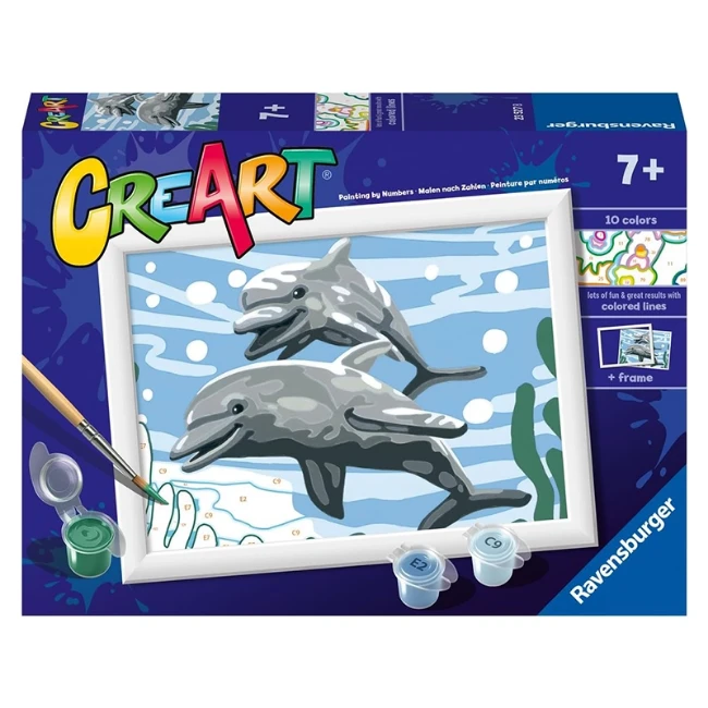 Ravensburger CreArt Serie E Classic - Delfini Giocherelloni