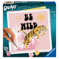 Ravensburger CreArt Serie Trend Quadrati - Be Wild: Tigre