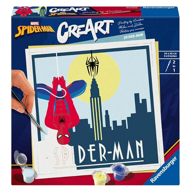 Ravensburger CreArt Serie Trend Quadrati - Marvel Spiderman
