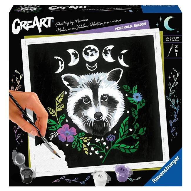Ravensburger CreArt Serie Trend Quadrati - Pixie Cold: Procione