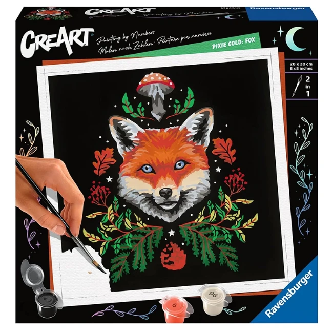 Ravensburger CreArt Serie Trend Quadrati - Pixie Cold: Volpe