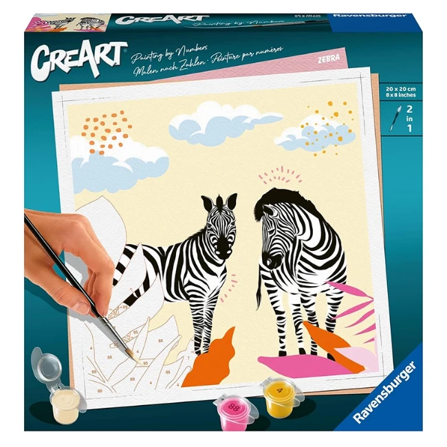 Ravensburger CreArt Serie Trend Quadrati - Zebra