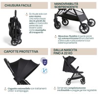 Chicco Passeggino Leggero Urbino con Chiusura Rapida - da 0 Mesi ai 22 kg
