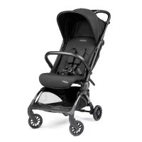 Peg Perego Passeggino Volo Ultra Leggero idoneo come Bagaglio Mano in Aereo, Borsa Viaggio inclusa - da 0 a 22 kg -True Black