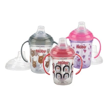 Nuby Tazza Tritan No-Spill con Beccuccio Morbido Antigoccia 240ml
