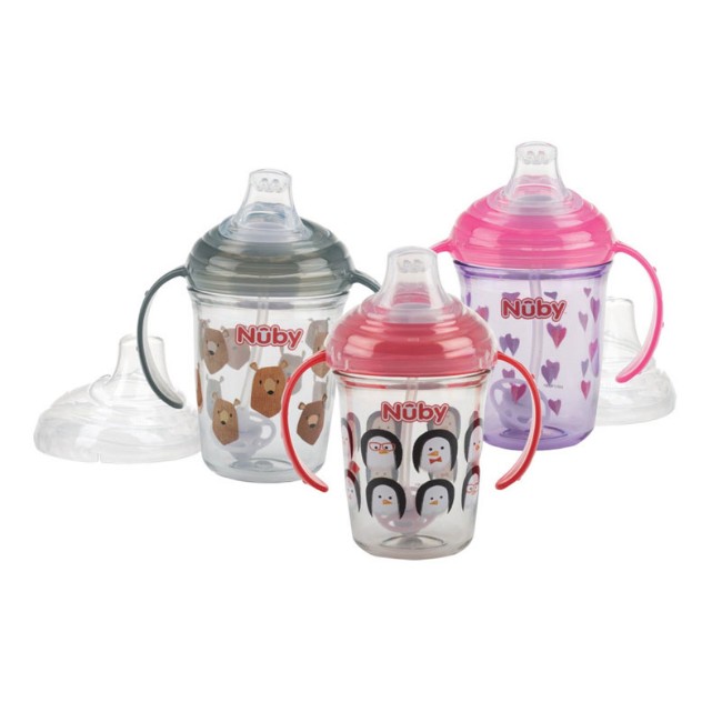 Nuby Tazza Tritan No-Spill con Beccuccio Morbido Antigoccia 240ml