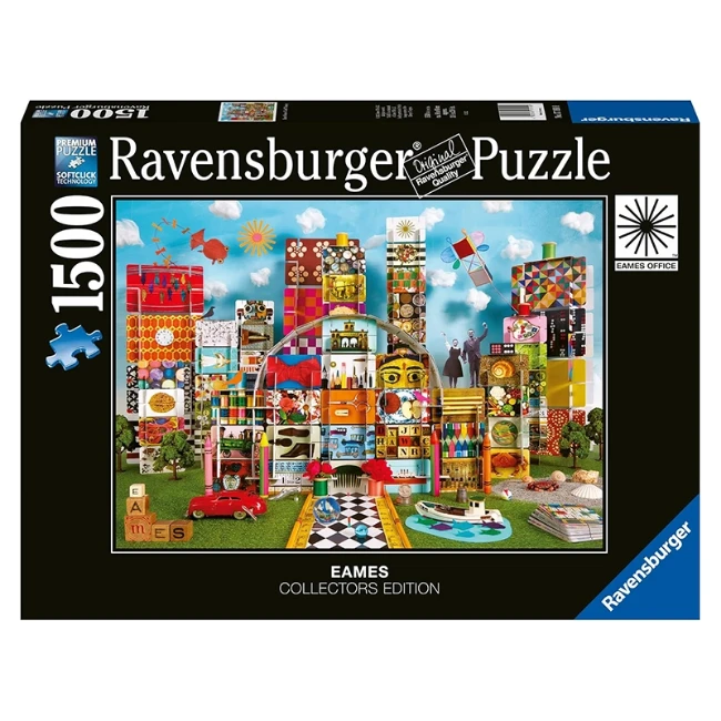 Ravensburger Puzzle Eames House of Cards Fantasy 1500 pezzi