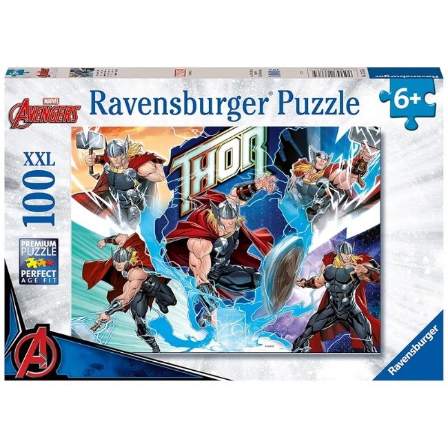 Ravensburger Puzzle Marvel Thor 100 pezzi XXL