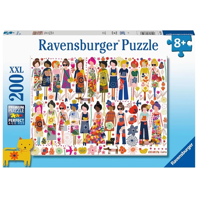 Ravensburger Puzzle Amiche e Fiori 200 pezzi XXL