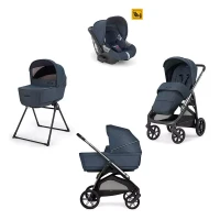 Inglesina System Quattro Aptica con Passeggino, Navicella e Seggiolino Auto Darwin i-Size - Resort BLue