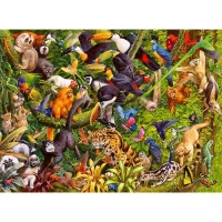 Ravensburger Puzzle Giungla Vivace 200 pezzi XXL