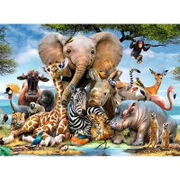 Ravensburger Puzzle Cuccioli D'Africa 300 pezzi XXL