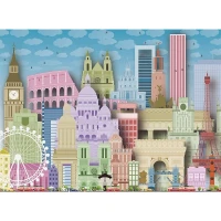 Ravensburger Puzzle Europa Colorata 300 pezzi XXL