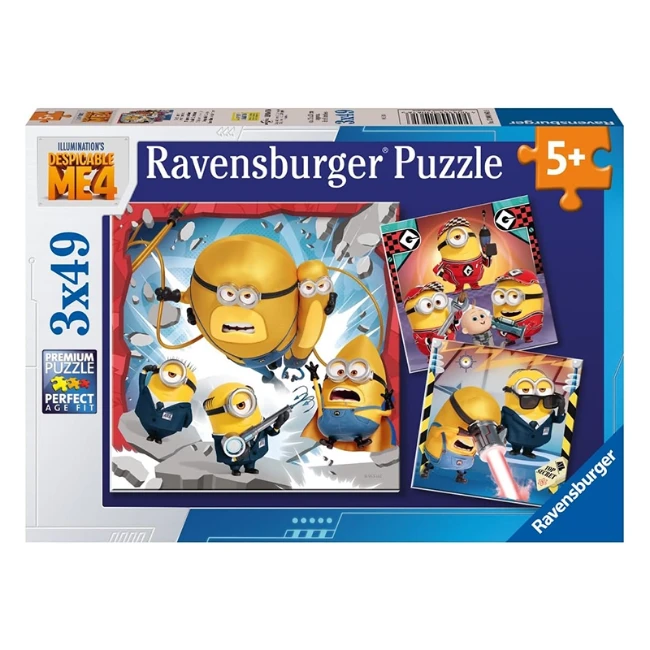 Ravensburger Cattivissimo Me 4 3 Puzzle da 49 pezzi