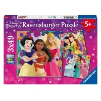 Ravensburger Disney Princess 3 Puzzle da 49 pezzi