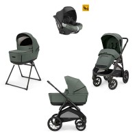 Inglesina System Quattro Aptica XT con Telaio, Ruote All-Terrain, Seggiolino Darwin e Stand-Up - Taiga Green