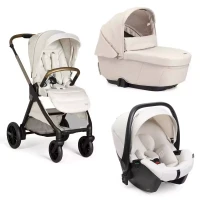 Chicco Trio Bellagio da 0 a 4 anni con Passeggino Seduta Reversibile, Navicella Gran Comfort e Seggiolino Auto Kory Plus i-Size - Amber Glow