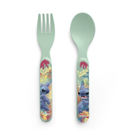 Lulabi Set Cucchiaio e Forchetta Neonato Stitch Hawaii