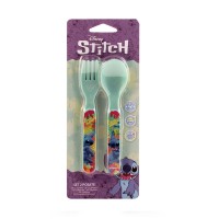 Lulabi Set Cucchiaio e Forchetta Neonato Stitch Hawaii