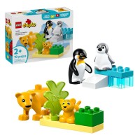 LEGO DUPLO Famiglie di Animali Selvatici: Pinguini e Leoni 10442