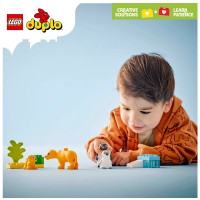 LEGO DUPLO Famiglie di Animali Selvatici: Pinguini e Leoni 10442