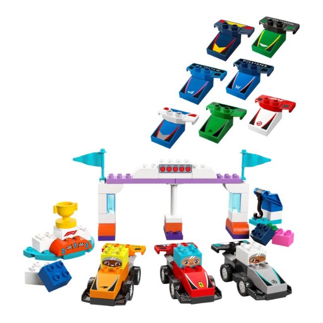 LEGO DUPLO Auto da Corsa e Piloti del Team F1 10445
