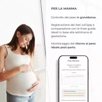 Immagine di Nuvita PrimiPesi Bilancia Smart Bluetooth per Mamma e Bambino - Compatta e Portatile