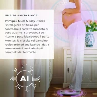 Immagine di Nuvita PrimiPesi Bilancia Smart Bluetooth per Mamma e Bambino - Compatta e Portatile