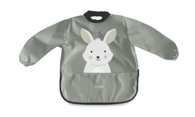 Nuvita Grembiule Impermeabile Bambino -Sage Green