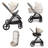 Chicco Trio Mysa con Passeggino, Navicella Flexi e Seggiolino Auto Reclinabile First Seat Recline 40-85 cm per Neonati da 0 a 4 Anni