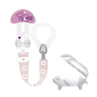 Mam Clip Ciuccio Clip It&Cover con Custodia Porta Succhietto - Rosa