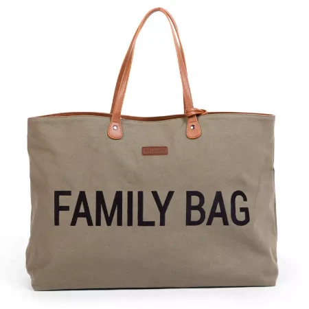 	Childhome Family Bag Borsa Weekend Capiente con Kaki di Childhome