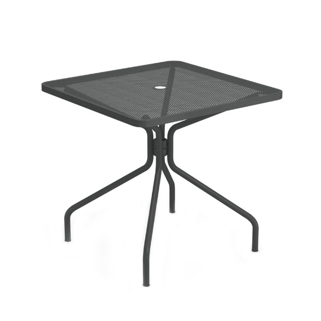 tavolo quadrato Cambi per esterno in acciaio di Emu 80x80 cm ferro antico