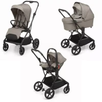 Foppapedretti Trio Spritz Leggero e Moderno con Passeggino, Navicella e Seggiolino Auto i-Size - vanilla