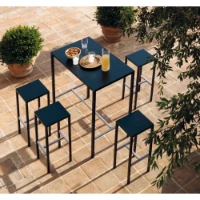 Immagine di Vermobil Set Tavolo Alto e 4 Sgabelli Seaside Grigio Antico