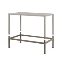 Sistema di rialzo Kit Cube 120x70 High per tavolo Cube 120x70 in alluminio color Tortora