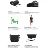 Immagine di Chicco Quasar Fix Light Rialzo Auto Isofix 125-150cm iSize - da 7 a 12 anni circa