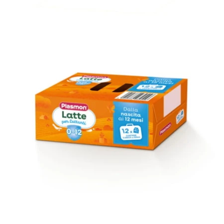 Plasmon Latte per Lattanti 0 -12 Dalla Nascita ai 12 Mesi - 12 x 500ml 