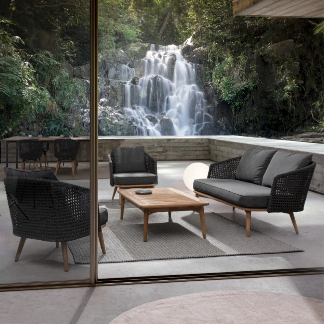 Paniate Bizzotto Salotto da Esterno Ninfa Dark Set da Giardino